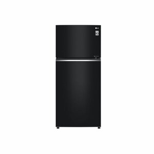 LG GN-C702SGGU 506L Top Freezer Double Door Fridge, Black Glass