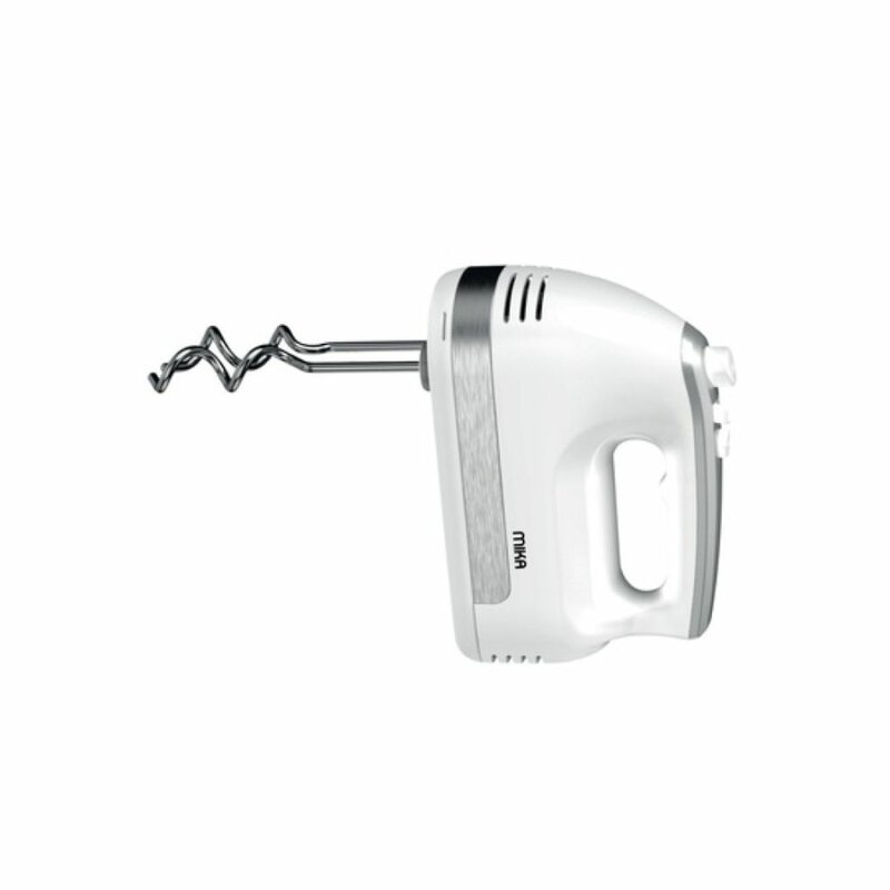 MIKA Hand Mixer – Milky White/Silver, Easy Mixing MMH102WS by Mika