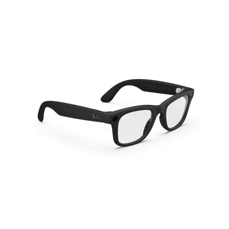Ray-Ban Meta Wayfarer Gen 2 AI Glasses Matte Black Clear Lens Smart Eyewear by Ray-Ban — view 3