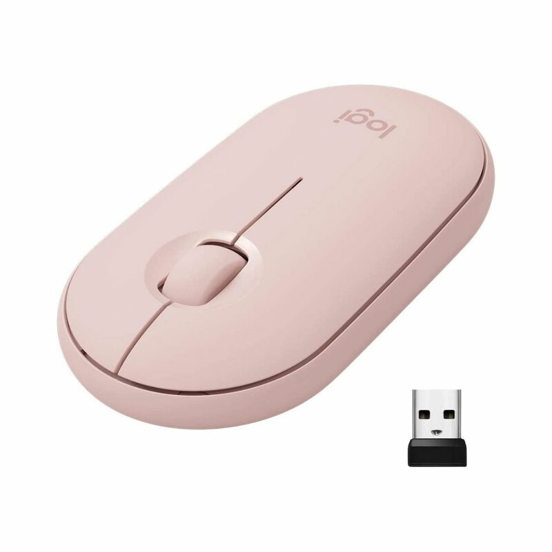Logitech Pebble M350 Wireless Mouse- White, Blue, Grey, Eucalyptus by Mouse/keyboards