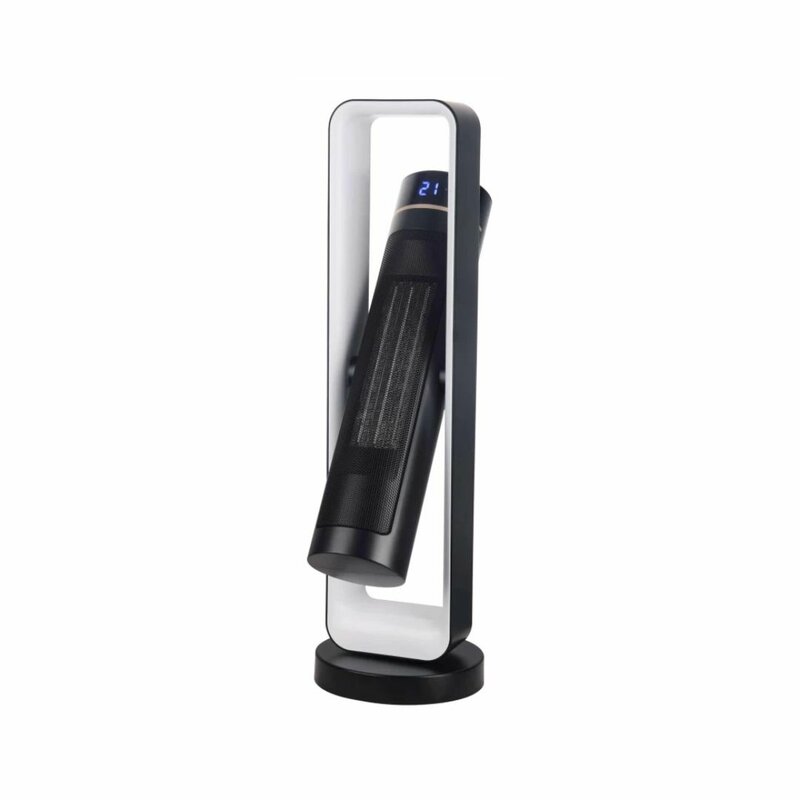 MIKA MH202R Tower Ceramic Heater, 1500W-2200W, With Remote, Black & White by Heaters — view 3