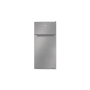 MIKA 112L 2 Door Defrost Fridge Line Silver Dark MRDCD112LSD