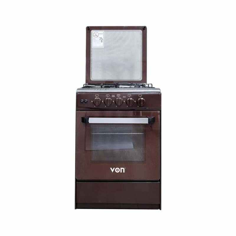 Von 5534 4 Gas Cooker - Brown by Von