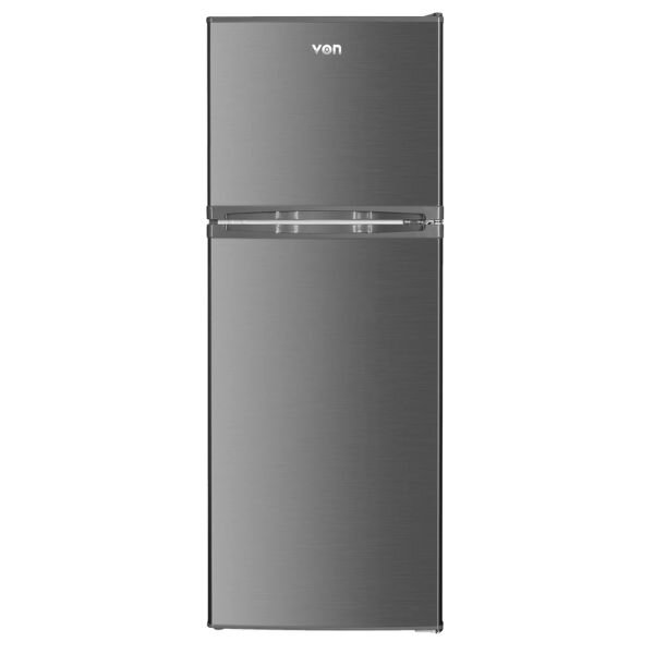 Von VRT-181DRAX Double Door Fridge - 181L, Inox by Other — view 3