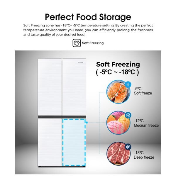 Hisense 4-Door Fridge 470L REF470DR by Hisense — view 4