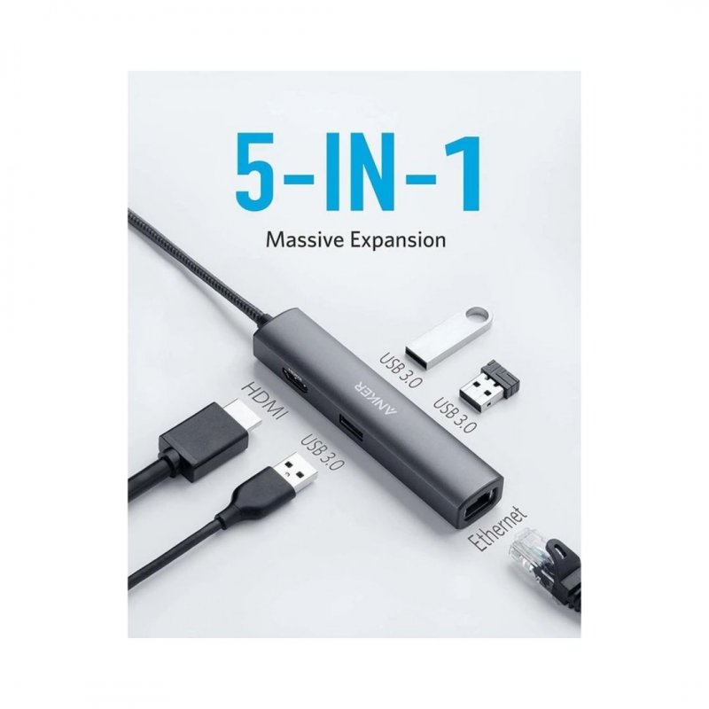 Anker Powerexpand+ 5-in-1 Usb-c Ethernet Hub by Hubs/Cables — view 2
