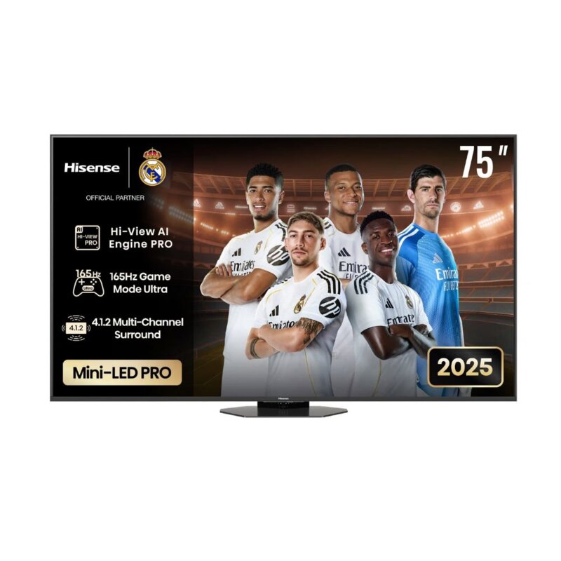 Hisense 75 Inch ULED Mini-LED 165Hz TV – 4K, Dolby Vision, AI Engine Pro, 75U8Q by Hisense