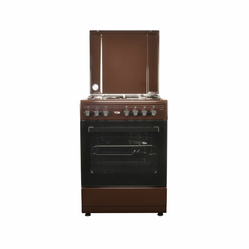 Von VAC6S031UB 3 Gas + 1 Electric Cooker by Von