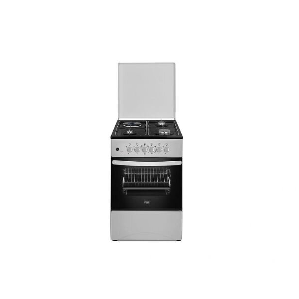Von Cooker 3 Gas + 1 Electric - VCF503131NFY Enamel Grey by Von — view 2