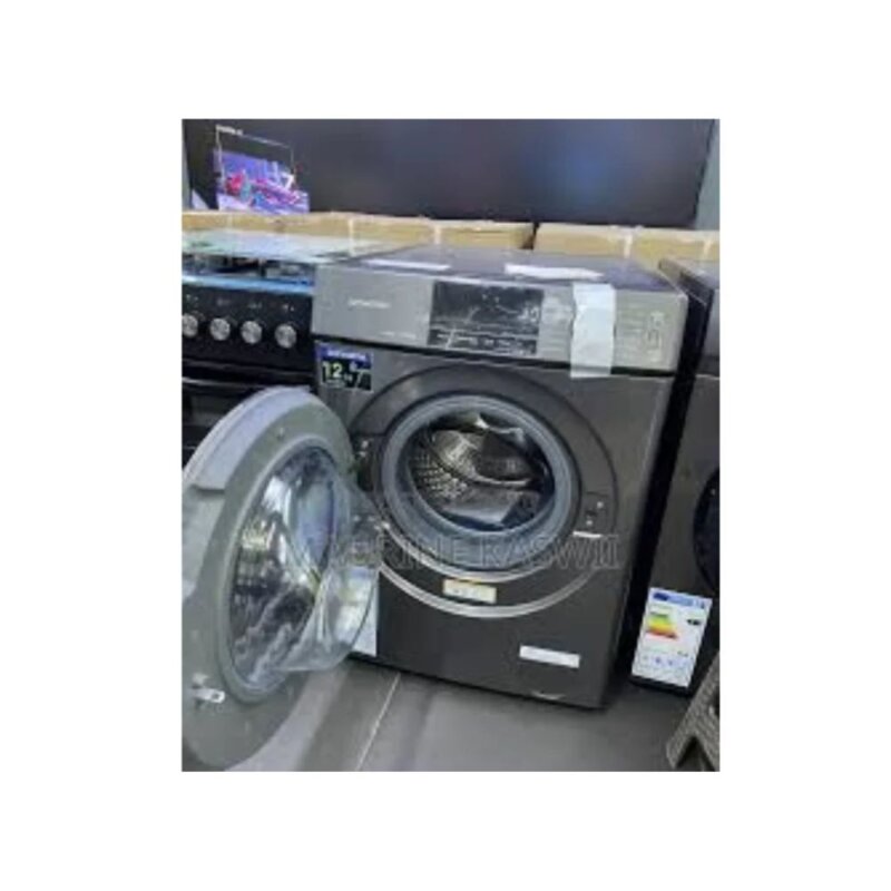 Skyworth 12KG Washer And 8KG Dryer Front Load Washing Machine - Automatic, LED Display, Smart Load Detect, F12446GDY by Other — view 2