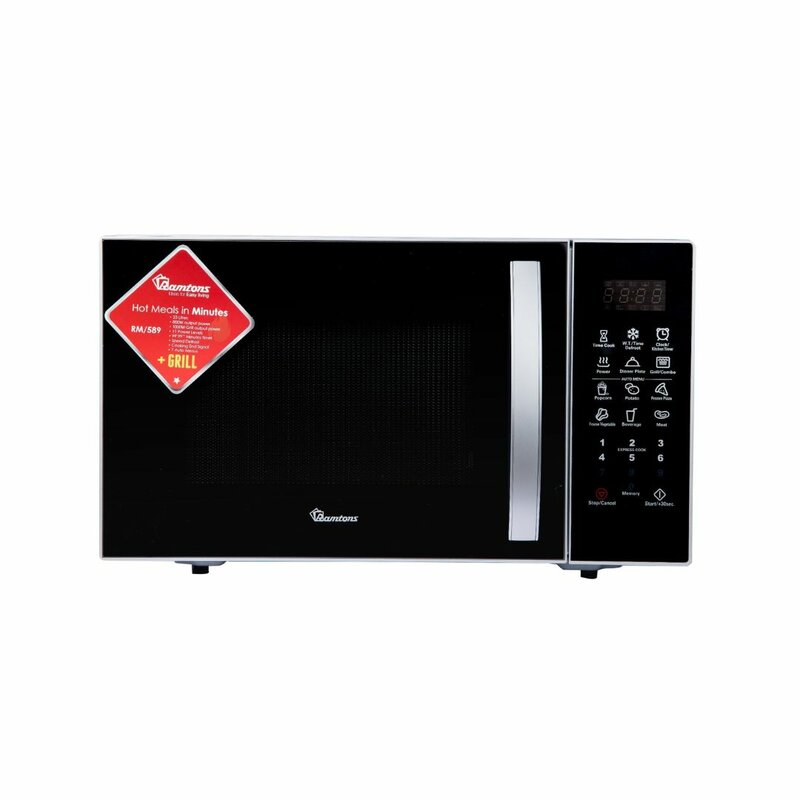 RAMTONS 23LITRES DIGITAL MICROWAVE + GRILL SILVER - RM/589 by Ramtons — view 2