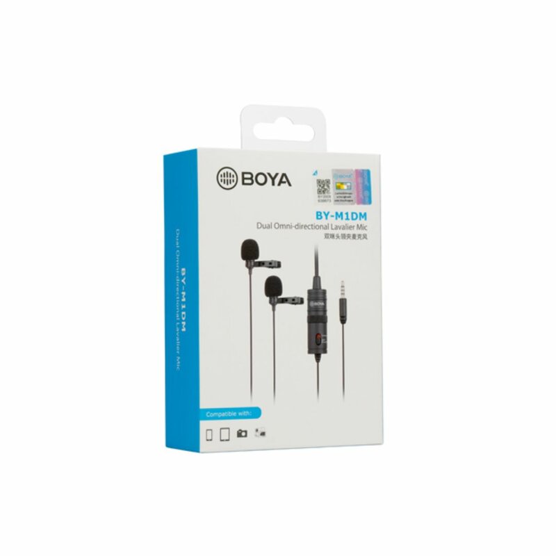 BOYA BY-M1DM Dual Omni-directional Lavalier Microphone by BOYA — view 4