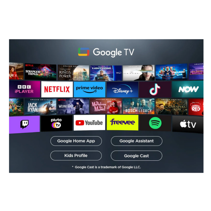 TCL 43 Inch 4K Smart Google TV 43V6C by TCL — view 3