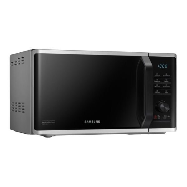 SAMSUNG 23L Solo Microwave - Freestanding, Ceramic Enamel, LED Display, Model MS23K3515AS by Samsung — view 4