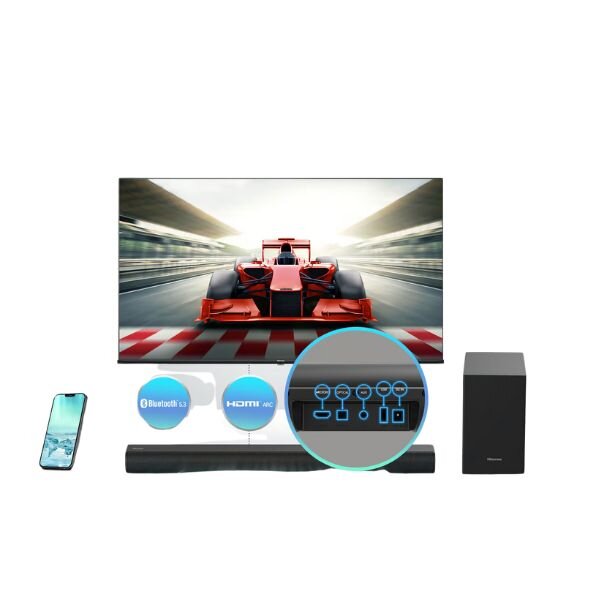 Hisense Soundbar HS1800 - Powerful 2.1ch 140W Audio by Hisense — view 4