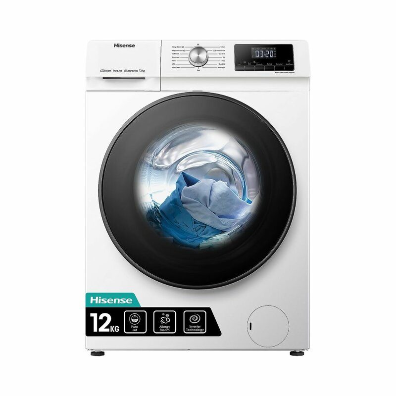 Hisense WFQA1214EVJM 12 KG Front Load Washing Machine by Hisense