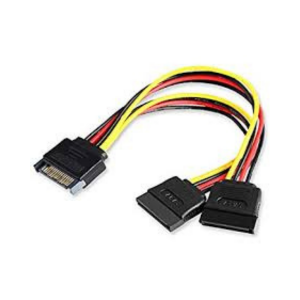 VENTION SAT 15P MALE TO FEMALE POWER SPLITTER CABLE 0.15 METER BLACK