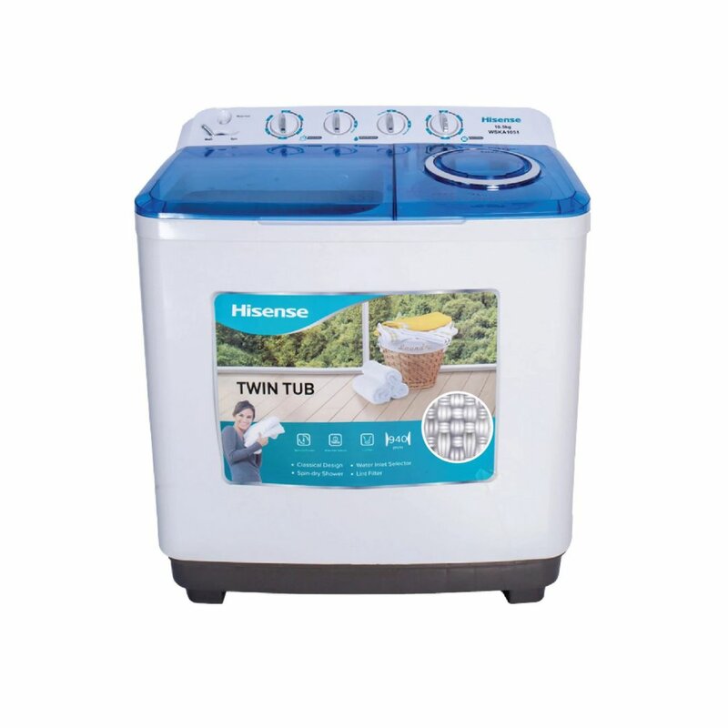 Hisense  13.5KG  WSRB143W Semi - Automatic Washing Machine -- White by Hisense