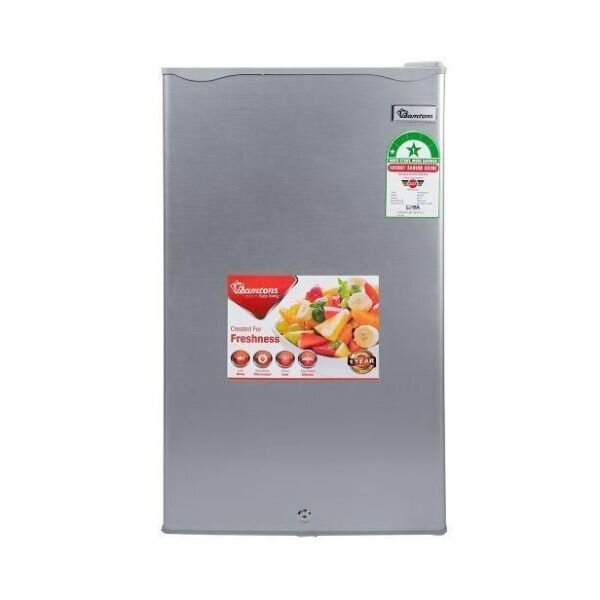 Ramtons 90L Single Door Direct Cool Fridge – Silver, Model RF/215 by Ramtons