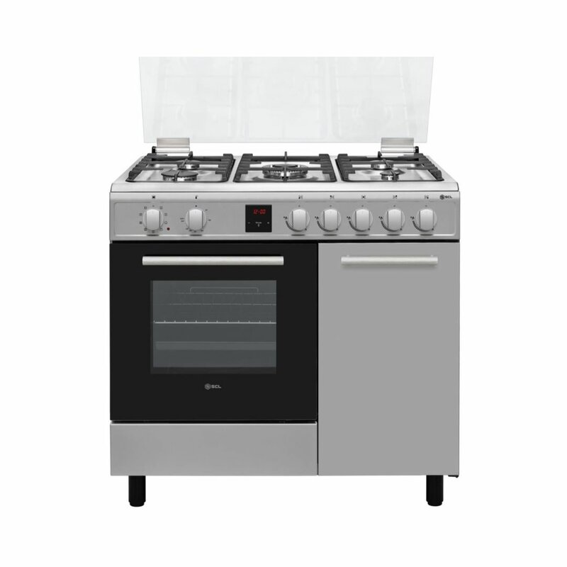 SCL 90 X 60cm COOKER SCL-FC965BSI 4 Gas + 1 Electric by SCL