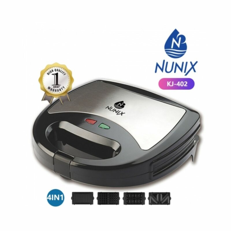Nunix  4 In 1 Sandwich Maker KJ-402 by Nunix