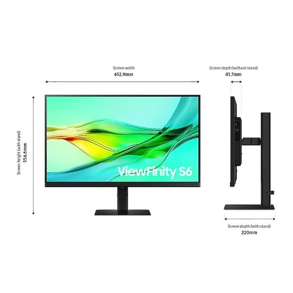 Samsung ViewFinity S6 Monitor LS24/27/32D600UAU by Samsung — view 5