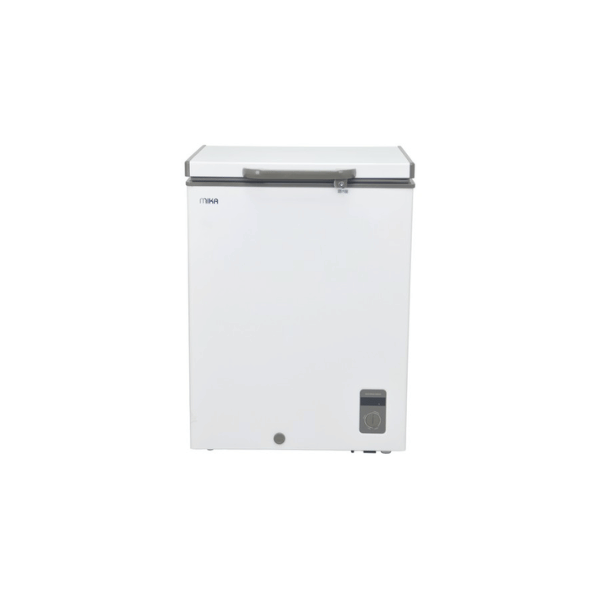 MIKA MCF141WWG Chest Freezer, 141L, White Inner, White Grey by Mika