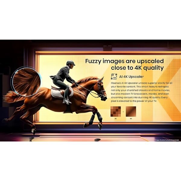 Hisense 43A6Q 43-inch 4K Smart TV  VIDAA OS, LED Panel, 400 Nits Brightness, VESA Mount 43A6Q by Hisense — view 5