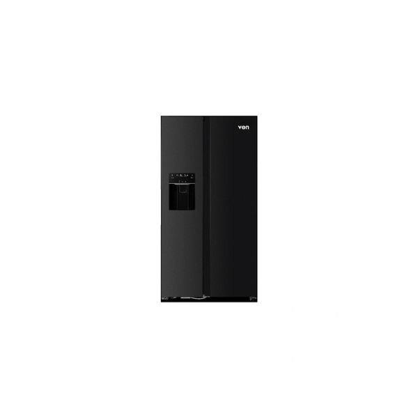 Von VRZ-520NVAK Side By Side Fridge, 513L Inverter, Dark Inox - Black by Other