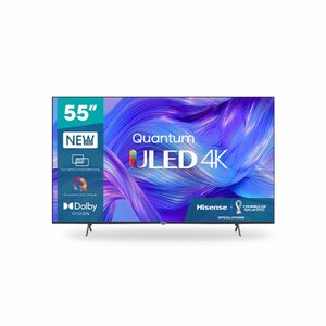Hisense 55U6K Quantum ULED 4K VIDAA Smart TV – 55 Inch Display, Dolby Vision, Dolby Atmos