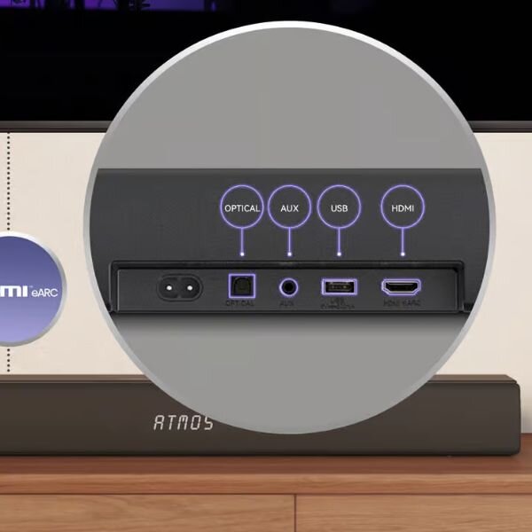 Hisense 580 Watts AX5100Q  5.1 Channel Dolby Atmos Soundbar by Hisense — view 6