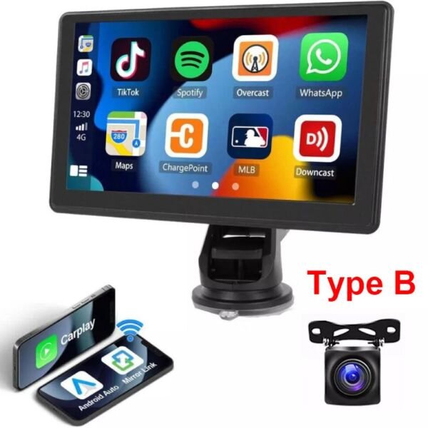 KFC-ST01 – 7-Inch Touchscreen, Bluetooth, Apple CarPlay by Car Radio — view 3