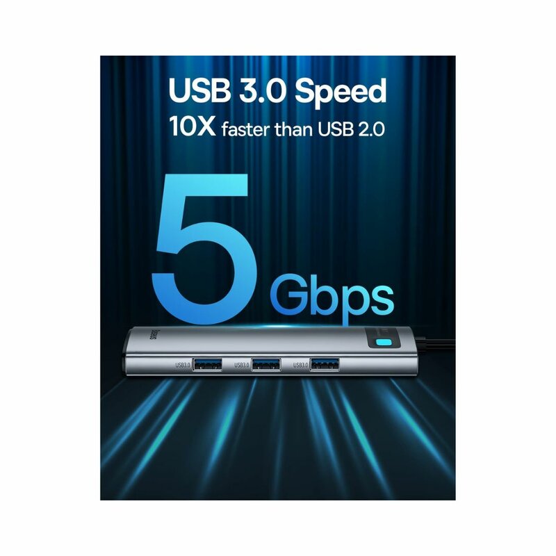 Baseus 8-in-1 USB C Hub Docking Station by Hubs/Cables — view 4