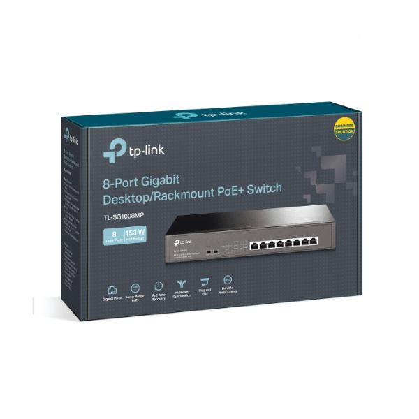 TP-Link TL-SG1008MP 8-Port Gigabit Desktop/Rackmount Switch by TP-Link — view 4
