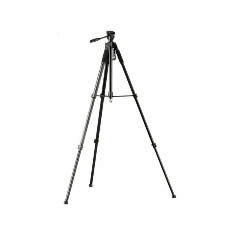 GOSMART TR682AN Portable Aluminum Professional 3-Way Pan/Tilt Head Tripod With Bag, For DSLR And Camcorder Camera, Black by Other — view 3