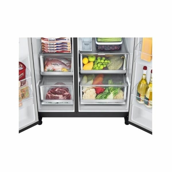 LG GC-J257SQRS Refrigerator, Side By Side - 635L by LG — view 4
