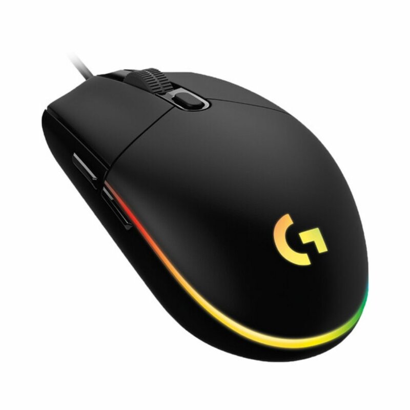 Logitech G203 Prodigy Programmable RGB Gaming Mouse (Black, White, Blue) by Logitech