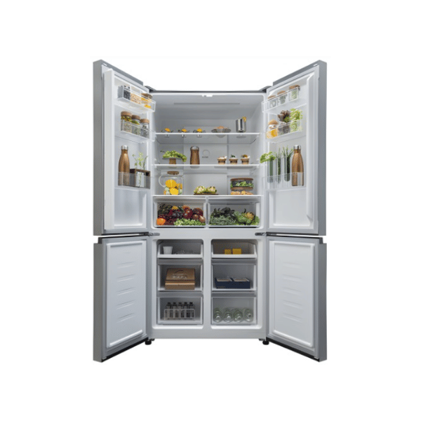 MIKA 592L 4 Door No Frost Fridge Black Glass MRNF4D592GBV by Mika — view 2