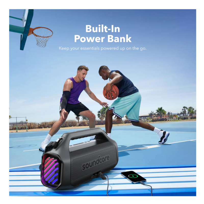 Anker Boom 2 Plus Waterproof Bluetooth Speaker, 140W Power, 24H Playtime, BassUp™ 2.0 – Perfect For Outdoor Adventures by Anker — view 5