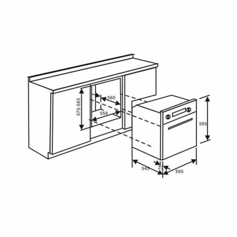 Newmatic FM672 Built In Multifunction Oven by Newmatic — view 2