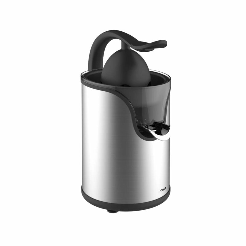 MIKA Citrus Juicer, Plastic Handle Press, 100W, Stainless Steel MJC101X by Mika
