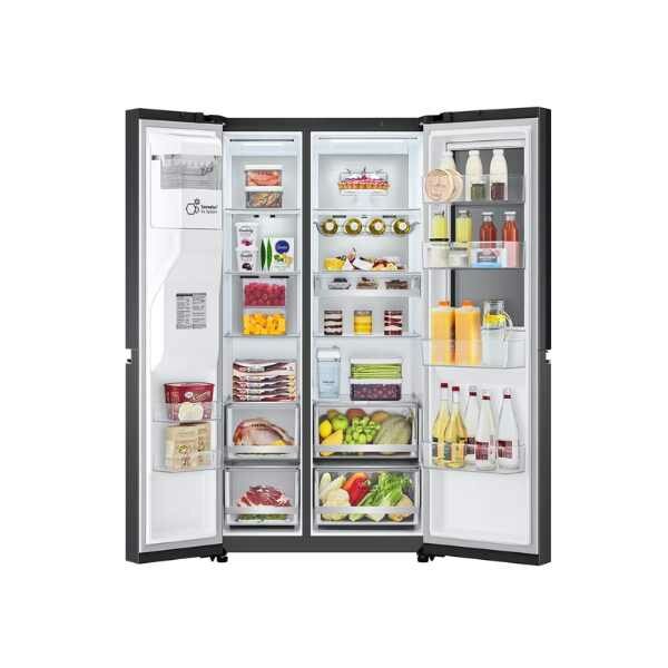 LG GC-X257CQES 635L InstaView Fridge, UVnano, Matte Black, Inverter Linear Compressor by LG — view 4