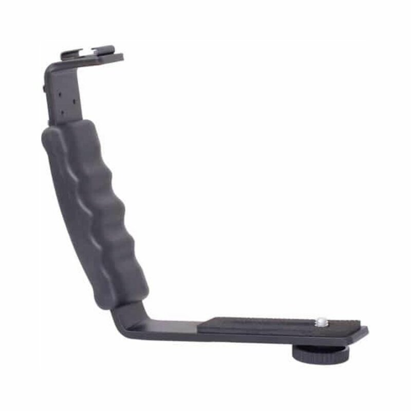 MINI L Bracket Handle With Cold Shoe Mounts For Smartphone/Camera Gimbal by Gimbal — view 2
