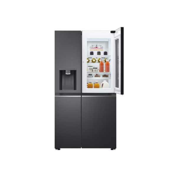 LG GC-X257CQES 635L InstaView Fridge, UVnano, Matte Black, Inverter Linear Compressor by LG — view 3
