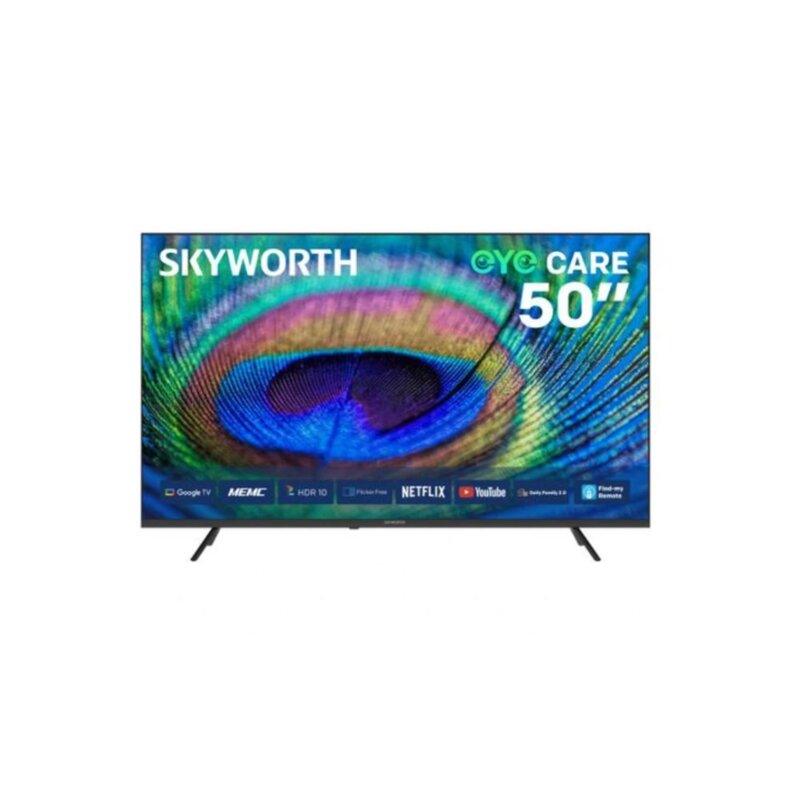 Skyworth 50 Inch 4K LED Smart Google TV – HDR, Dolby Audio, Game Mode, 50G6500H by Skyworth