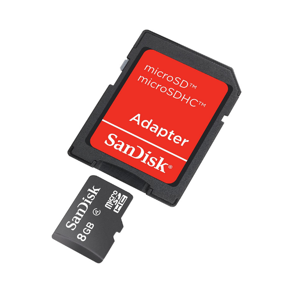 SanDisk MicroSDHC  8GB+ SD Adapter by Sandisk