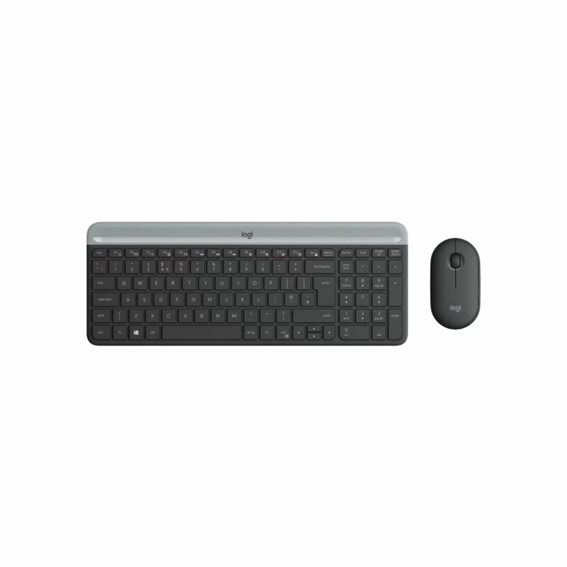 Logitech Slim Wireless Keyboard And Mouse Combo MK470 - Graphite - 920-009204 by Mouse/keyboards