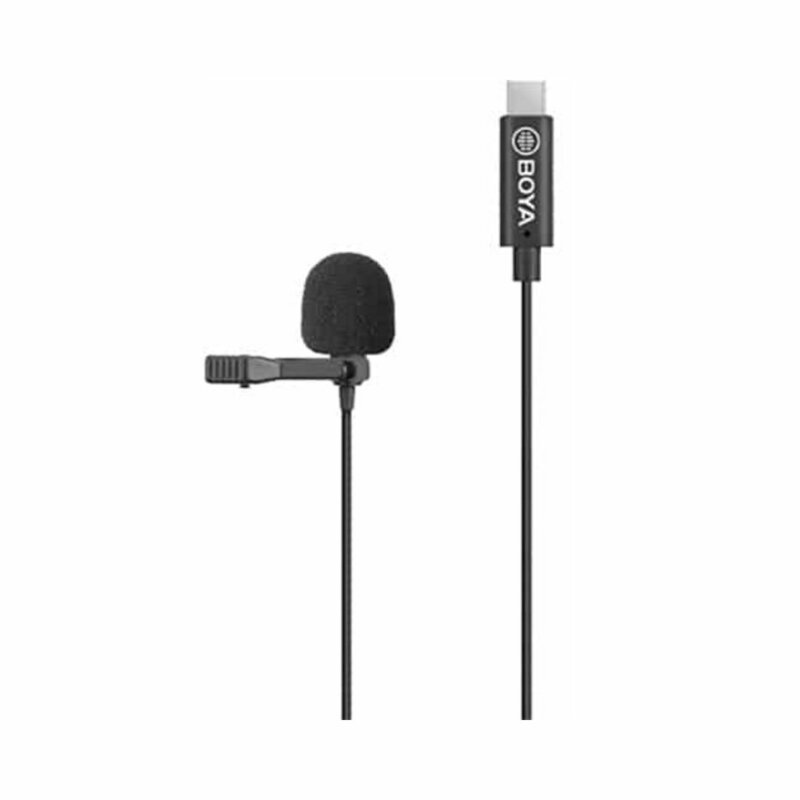 BOYA BY-M3 Digital Omnidirectional Lavalier Microphone With USB-C Cable (Android) by BOYA