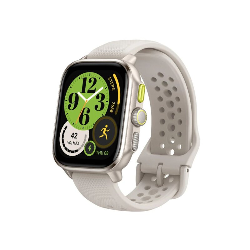 Amazfit Cheeter Square Face Winner Champagne – 1.75 Inch AMOLED, GPS Smartwatch by AMAZFIT