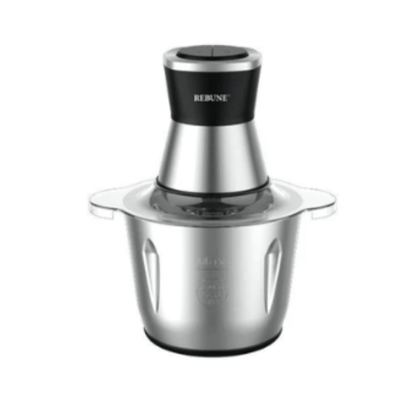Rebune RE-2-100 Food Processor: 500W, 3.0L Stainless Steel by Other